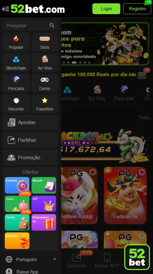 App de gaming em design moderno e intuitivo